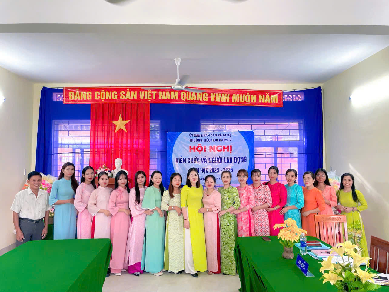 TRƯỜNG TIỂU HỌC ĐA MI 2 TỔ CHỨC HỘI NGHỊ VIÊN CHỨC, NGƯỜI LAO ĐỘNG NĂM HỌC 2025–2026
